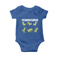 Funny Prehistoric Dinosaur Tennis Player Baby Onesie Gift For Tennis Fans - Wonder Print Shop