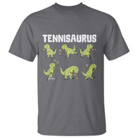 Funny Prehistoric Dinosaur Tennis Player T Shirt Gift For Tennis Fans - Wonder Print Shop