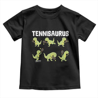 Funny Prehistoric Dinosaur Tennis Player Toddler T Shirt Gift For Tennis Fans - Wonder Print Shop