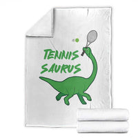 Funny Tennis Dinosaur Tennis Lover Throw Blanket Gift For Tennis Fans - Wonder Print Shop