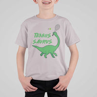Funny Tennis Dinosaur Tennis Lover T Shirt For Kid Gift For Tennis Fans - Wonder Print Shop