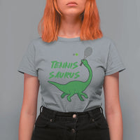 Funny Tennis Dinosaur Tennis Lover T Shirt For Women Gift For Tennis Fans - Wonder Print Shop