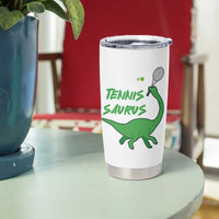 Funny Tennis Dinosaur Tennis Lover Tumbler Cup Gift For Tennis Fans - Wonder Print Shop