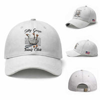 Funny Silly Goose Tennis Club Baseball Cap Tennis Lover Gift