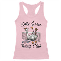 Funny Silly Goose Tennis Club Racerback Tank Top Tennis Lover Gift - Wonder Print Shop