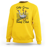 Funny Silly Goose Tennis Club Sweatshirt Tennis Lover Gift - Wonder Print Shop