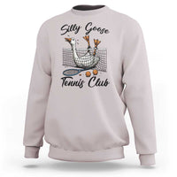 Funny Silly Goose Tennis Club Sweatshirt Tennis Lover Gift - Wonder Print Shop