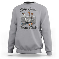 Funny Silly Goose Tennis Club Sweatshirt Tennis Lover Gift - Wonder Print Shop