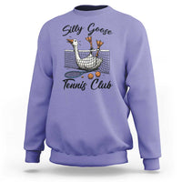 Funny Silly Goose Tennis Club Sweatshirt Tennis Lover Gift - Wonder Print Shop