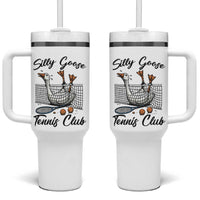 Funny Silly Goose Tennis Club Tumbler With Handle Tennis Lover Gift - Wonder Print Shop