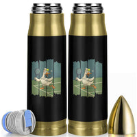 Silly Goose Playing Tennis Bullet Tumbler Funny Bird Getting Hit By Ball - Wonder Print Shop