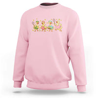 Funny Duck Playing Tennis Sweatshirt Farm Animal Lover - Wonder Print Shop
