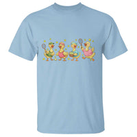 Funny Duck Playing Tennis T Shirt Farm Animal Lover - Wonder Print Shop
