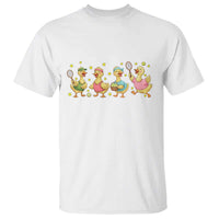Funny Duck Playing Tennis T Shirt Farm Animal Lover - Wonder Print Shop