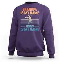 Funny Grandpa Tennis Quote Sweatshirt Tennis Is My Game - Wonder Print Shop