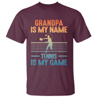 Funny Grandpa Tennis Quote T Shirt Tennis Is My Game - Wonder Print Shop