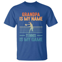 Funny Grandpa Tennis Quote T Shirt Tennis Is My Game - Wonder Print Shop