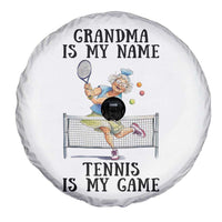 Funny Tennis Quote Spare Tire Cover Grandma Is My Name Tennis Is My Game - Wonder Print Shop