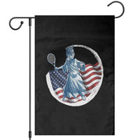 Funny Statue Of Liberty Tennis Player Garden Flag USA Pride Female Tennis Gift - Wonder Print Shop