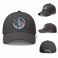 Funny Statue Of Liberty Tennis Player Baseball Cap USA Pride Female Tennis Gift