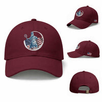 Funny Statue Of Liberty Tennis Player Baseball Cap USA Pride Female Tennis Gift