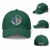 Funny Statue Of Liberty Tennis Player Baseball Cap USA Pride Female Tennis Gift
