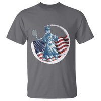 Funny Statue Of Liberty Tennis Player T Shirt USA Pride Female Tennis Gift - Wonder Print Shop
