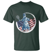 Funny Statue Of Liberty Tennis Player T Shirt USA Pride Female Tennis Gift - Wonder Print Shop