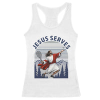 Christian Tennis Lover Gift Racerback Tank Top Funny Christian Gift - Wonder Print Shop
