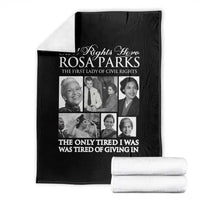 Rosa Parks Mother Of The Civil Rights Movement Throw Blanket Black History Salutes
