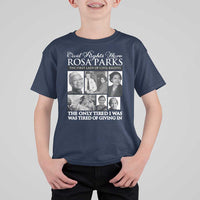Rosa Parks Mother Of The Civil Rights Movement T Shirt For Kid Black History Salutes