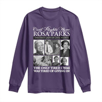 Rosa Parks Mother Of The Civil Rights Movement Long Sleeve Shirt Black History Salutes