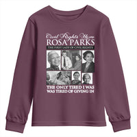 Rosa Parks Mother Of The Civil Rights Movement Youth Sweatshirt Black History Salutes