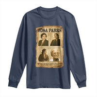 Vintage Rosa Parks Long Sleeve Shirt Courage And Justice Quote