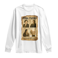 Vintage Rosa Parks Long Sleeve Shirt Courage And Justice Quote