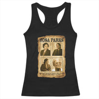 Vintage Rosa Parks Racerback Tank Top Courage And Justice Quote