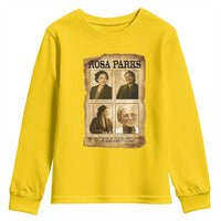 Vintage Rosa Parks Youth Sweatshirt Courage And Justice Quote