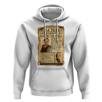 Vintage Newspaper Rosa Parks Hoodie One Person Can Change The World Quote