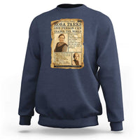 Vintage Newspaper Rosa Parks Sweatshirt One Person Can Change The World Quote