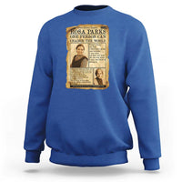 Vintage Newspaper Rosa Parks Sweatshirt One Person Can Change The World Quote