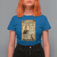 Vintage Newspaper Rosa Parks T Shirt For Women One Person Can Change The World Quote