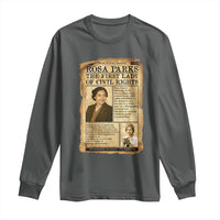 Vintage Newspaper Rosa Parks Long Sleeve Shirt Civil Rights Hero