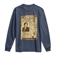 Vintage Newspaper Rosa Parks Long Sleeve Shirt Civil Rights Hero