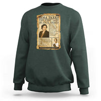 Vintage Newspaper Rosa Parks Sweatshirt Civil Rights Hero