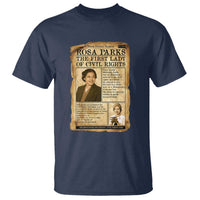 Vintage Newspaper Rosa Parks T Shirt Civil Rights Hero