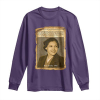 Vintage Rosa Parks Long Sleeve Shirt First Lady Of Civil Rights