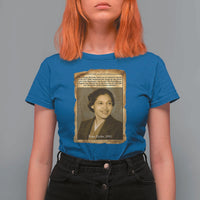 Vintage Rosa Parks T Shirt For Women First Lady Of Civil Rights