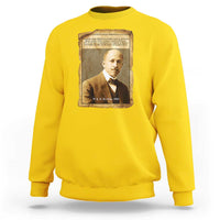 Vintage Newspaper W E B Du Bois Sweatshirt Civil Rights Pioneer