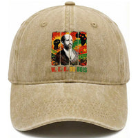 W E B Du Bois Washed Cotton Baseball Cap Civil Rights Leader Gift