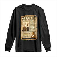 Vintage Newspaper W E B Du Bois Long Sleeve Shirt African American Scholar